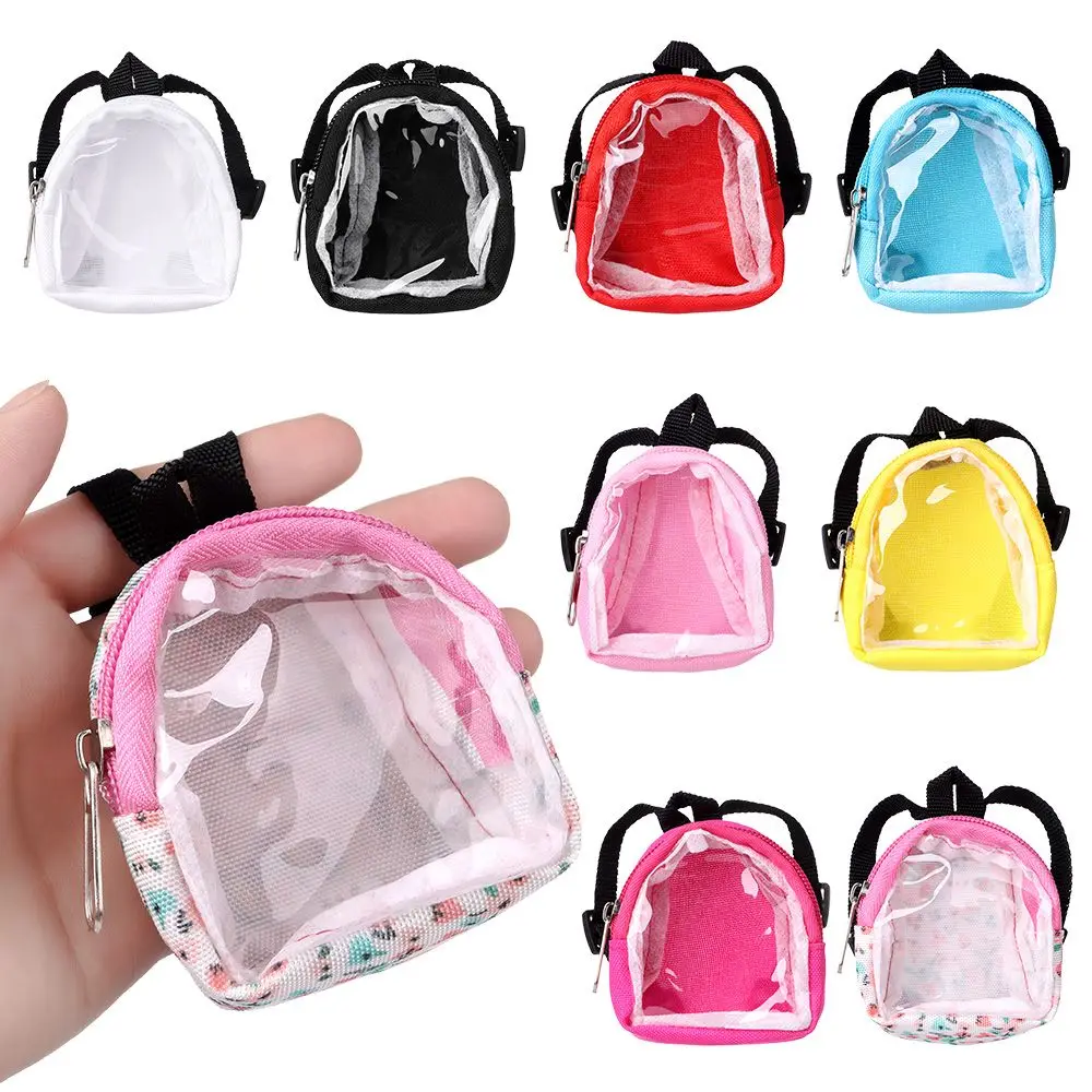 

Doll Mini Bag 1/6 Doll suit 15-20cm Doll Transparent Backpack Kids Gifts Children Toys DIY Doll Backpack Bag Accessories