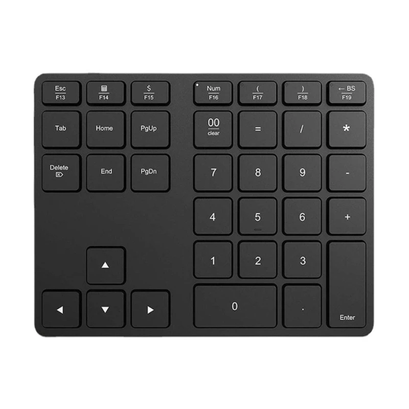 

Wireless Numeric Keypad 35 Keys Digital Keyboard Bluetooth-compatible5.0+2.4G for Accounting Teller Portable Rechargeble
