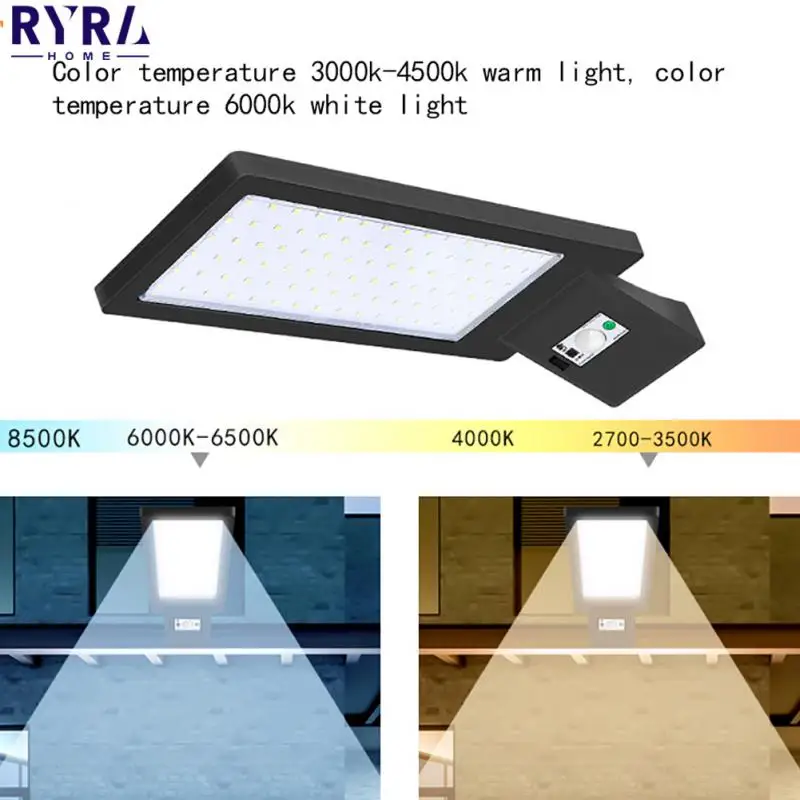 

90LED Waterproof Solar Motion Sensor Lights Outdoor Sunlight Solar Powered Street Wall Lamp For Decor Courtyard Street Garden