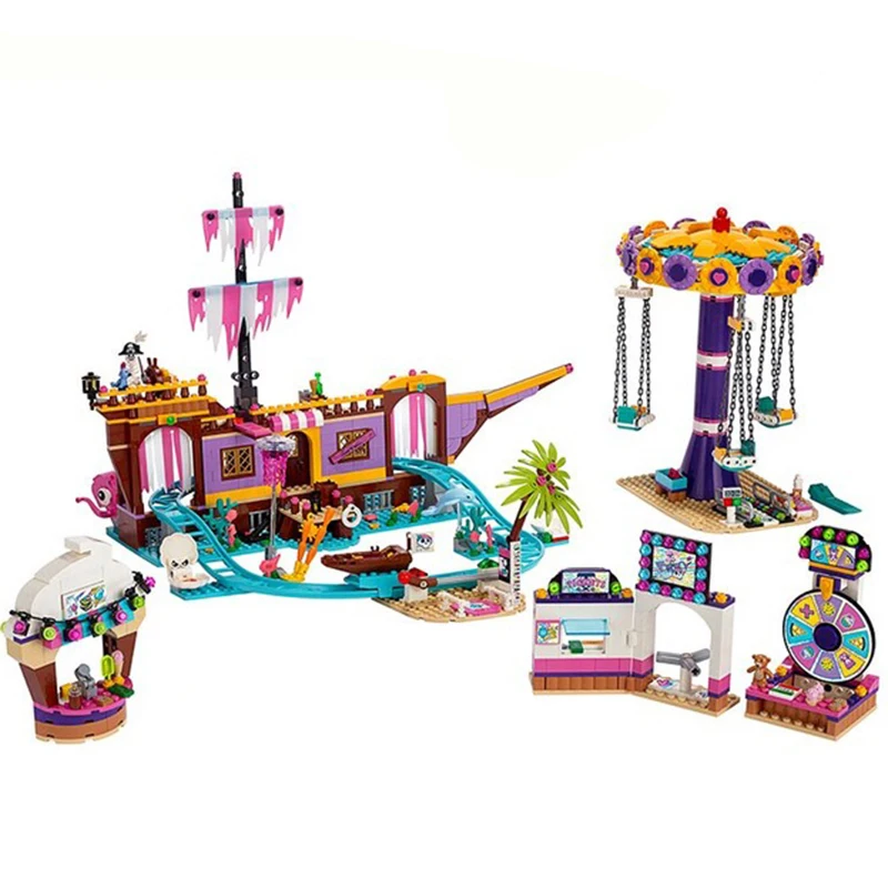 

41375 Friends Set Amusement Park Fit For Friends Model Building Block 41130 Bricks 41449 41101 Toys Girls Christmas Gifts