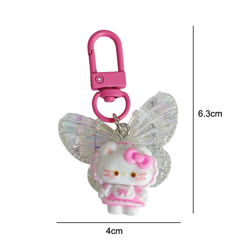 Sanrio Butterfly Hello Kitty брелок с рисунком KT Cat для ключей кулон чехол наушников