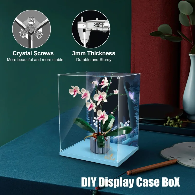 Акриловая витрина для Lego Orchid 10311 Пыленепроницаемая прозрачная (только коробка)