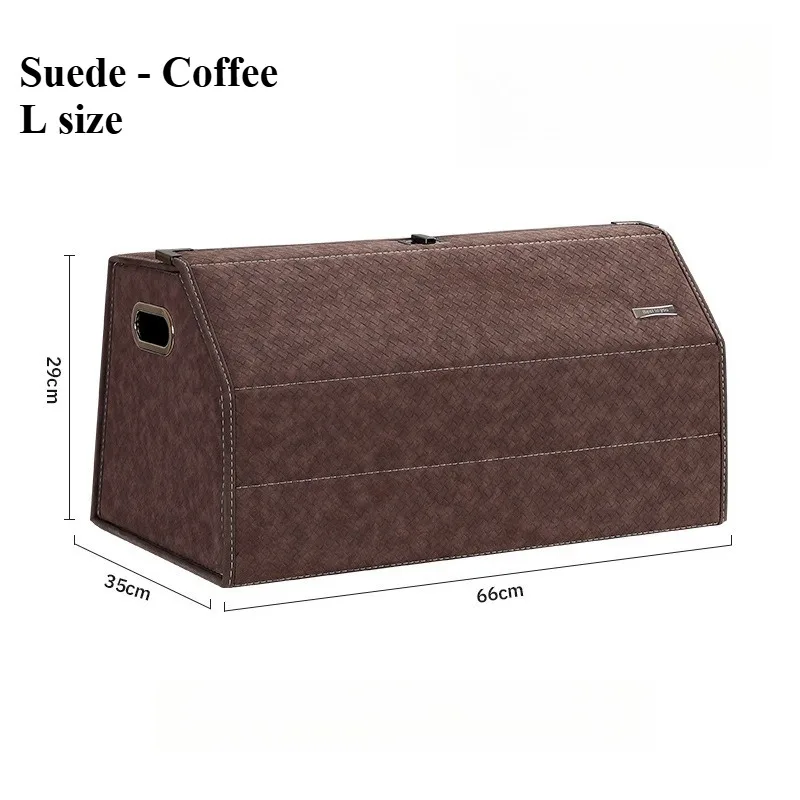 

Замшевый органайзер для багажника автомобиля большой емкости, кожаный органайзер для хранения багажника автомобиля, аксессуары для интерьера, складной ящик для хранения багажника автомобиля