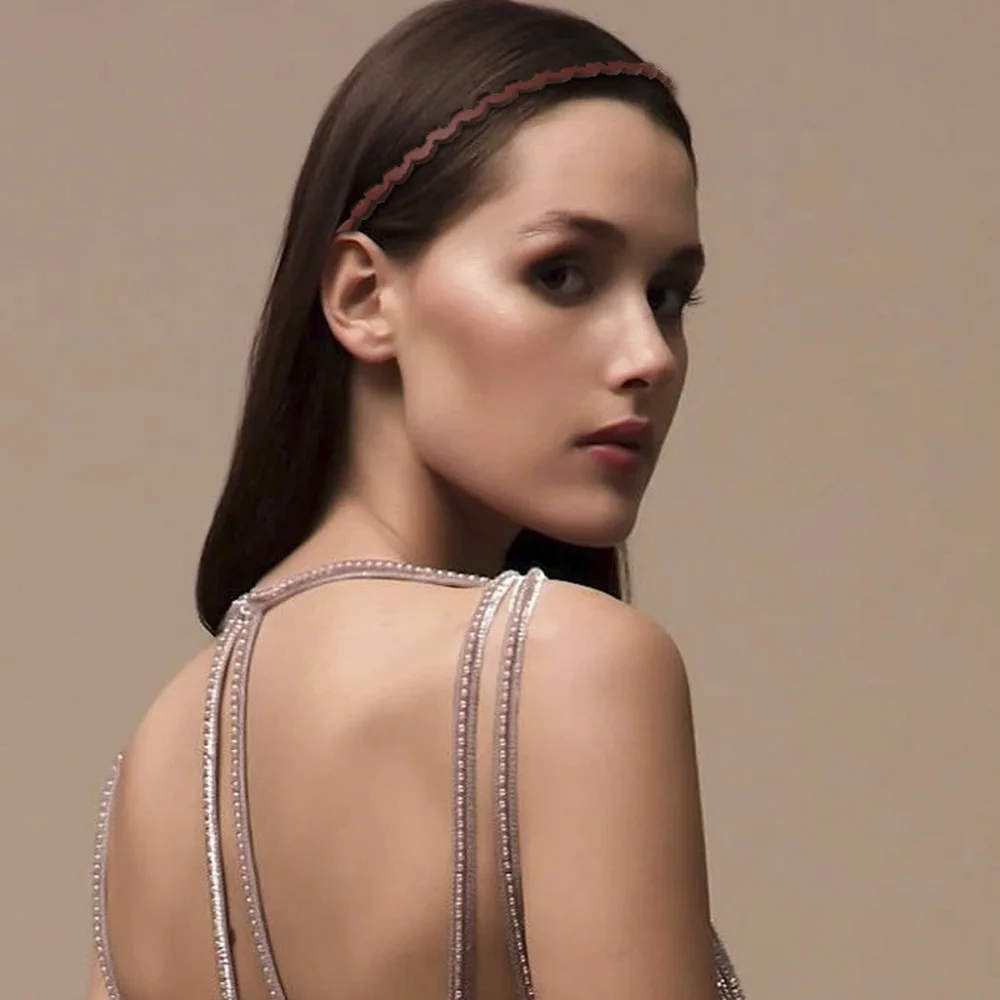 Ободок для волос ЗигЗаг Женский нескользящий обруч с зубьями акулы гребень в