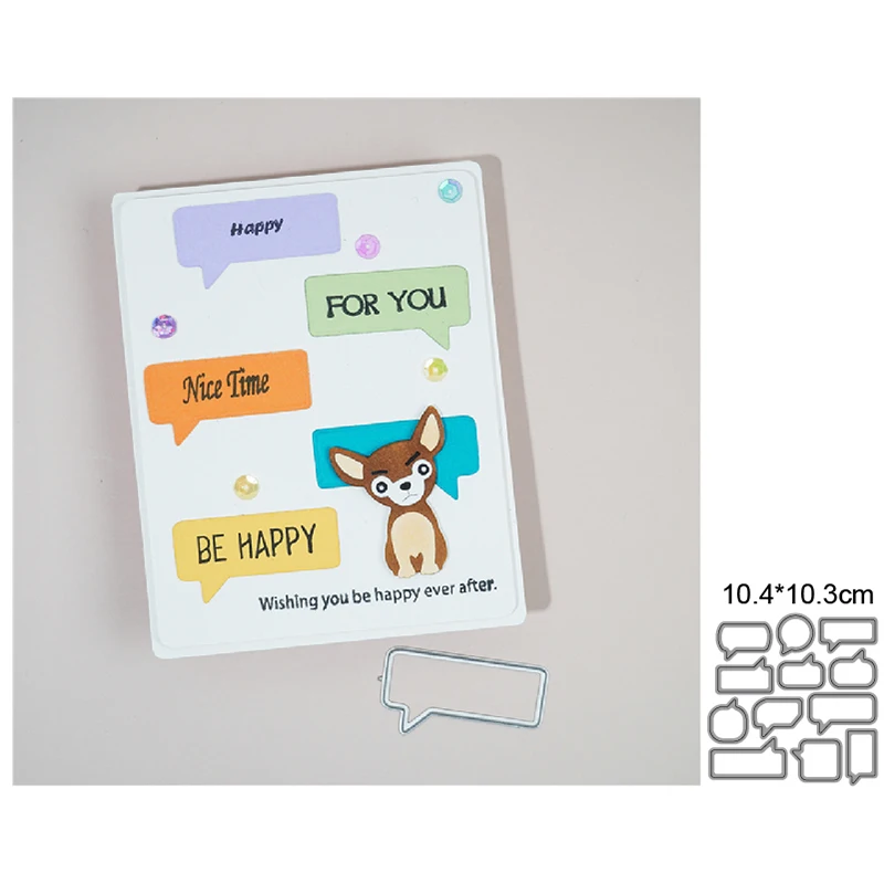 

12 шт./компл. этикетки Dialog 2022 новые металлические штампы для резки штампов для украшения скрапбукинга ножа формы лезвия перфорации трафареты...