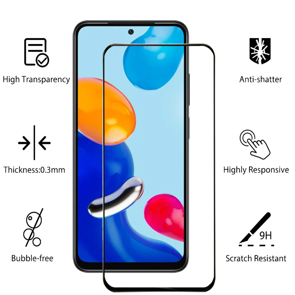 9H Tempered Glass For Xiaomi Redmi Note 11 Pro Pelicula de Vidro Redmi 10C Note 9 10 Pro Screen Protector RedmiNote 10S 11S Film