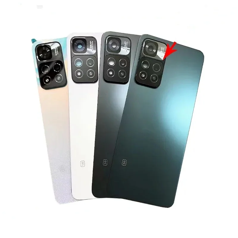 Задняя стеклянная крышка батарейного отсека для Xiaomi Redmi Note 11 Pro Plus