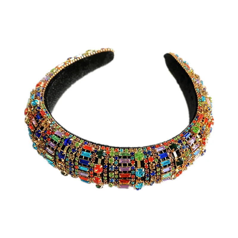 Роскошные повязки на голову в стиле барокко с бриллиантами аксессуары для волос