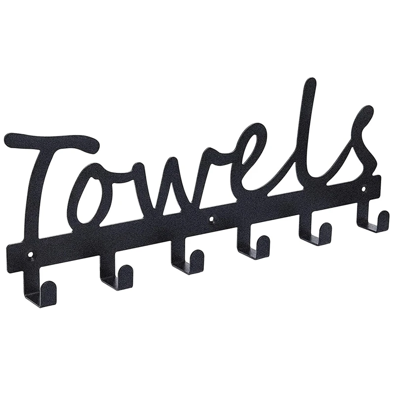 

Bathroom Towel Rack Hooks Wall Mount Door Hooks Towel Holder & Bath Organizer Coat Robe Hook For Bath Or Kitchen