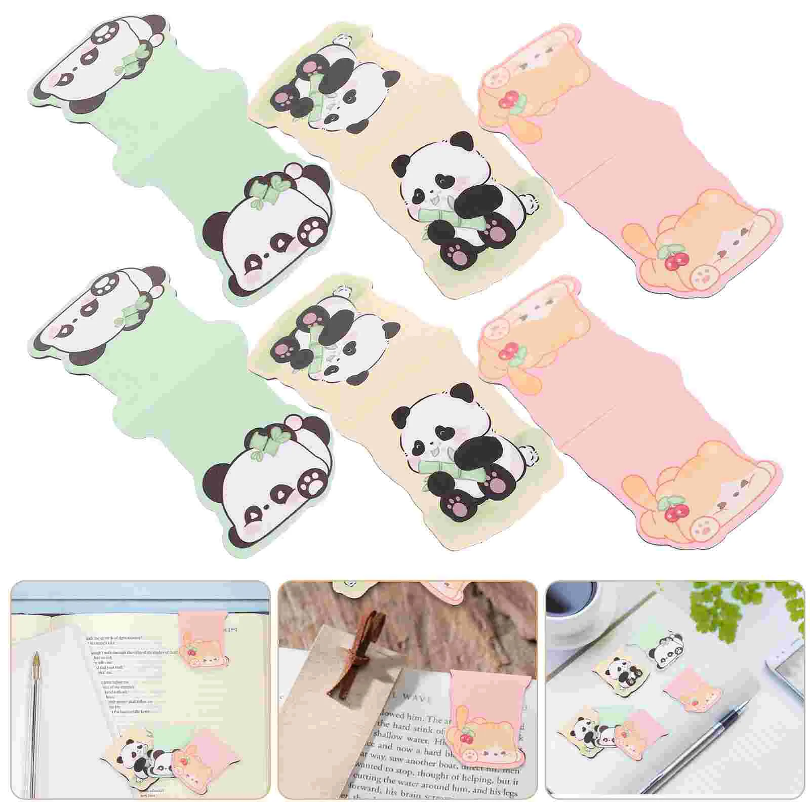 

15 Pcs Magnetic Bookmark Bookmarks Reader Page Marker Note Label Men Cartoon