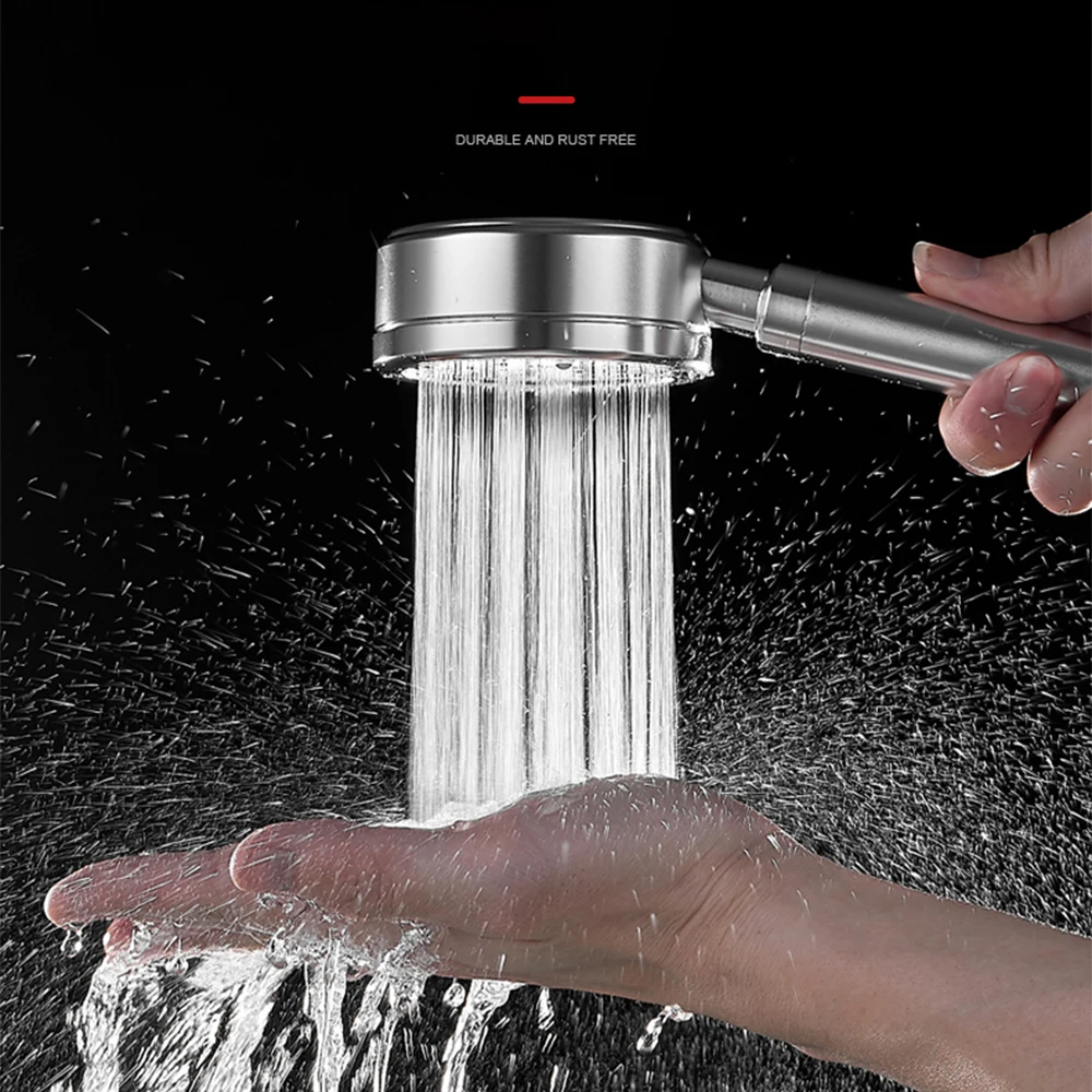

Weroom High-Pressure Shower Head Space Aluminum Shower All Metal Material Durable Four Colors Easy to Install Good Quality
