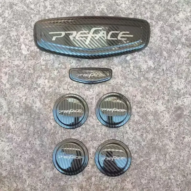 

Аксессуары для Geely Monjaro Xingyue L 2021-2023, черная наклейка на автомобильные этикетки, логотип передней панели автомобиля, декоративная наклейка на бампер