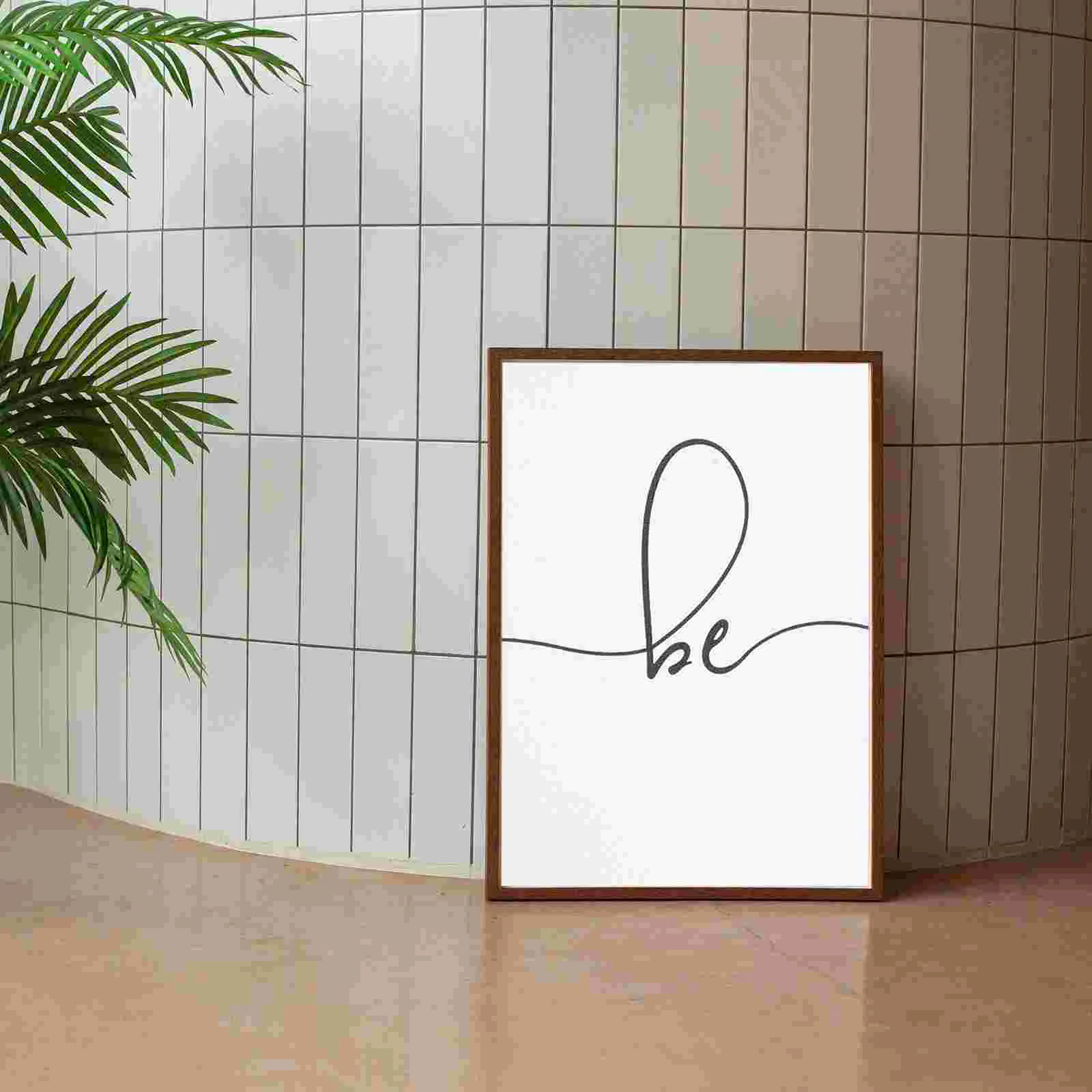 

3 Pcs Minimalist Decor Hanging Pictures Words Print Bedroom Wall Pictures For Bedroom Frameless Cloth Bathroom