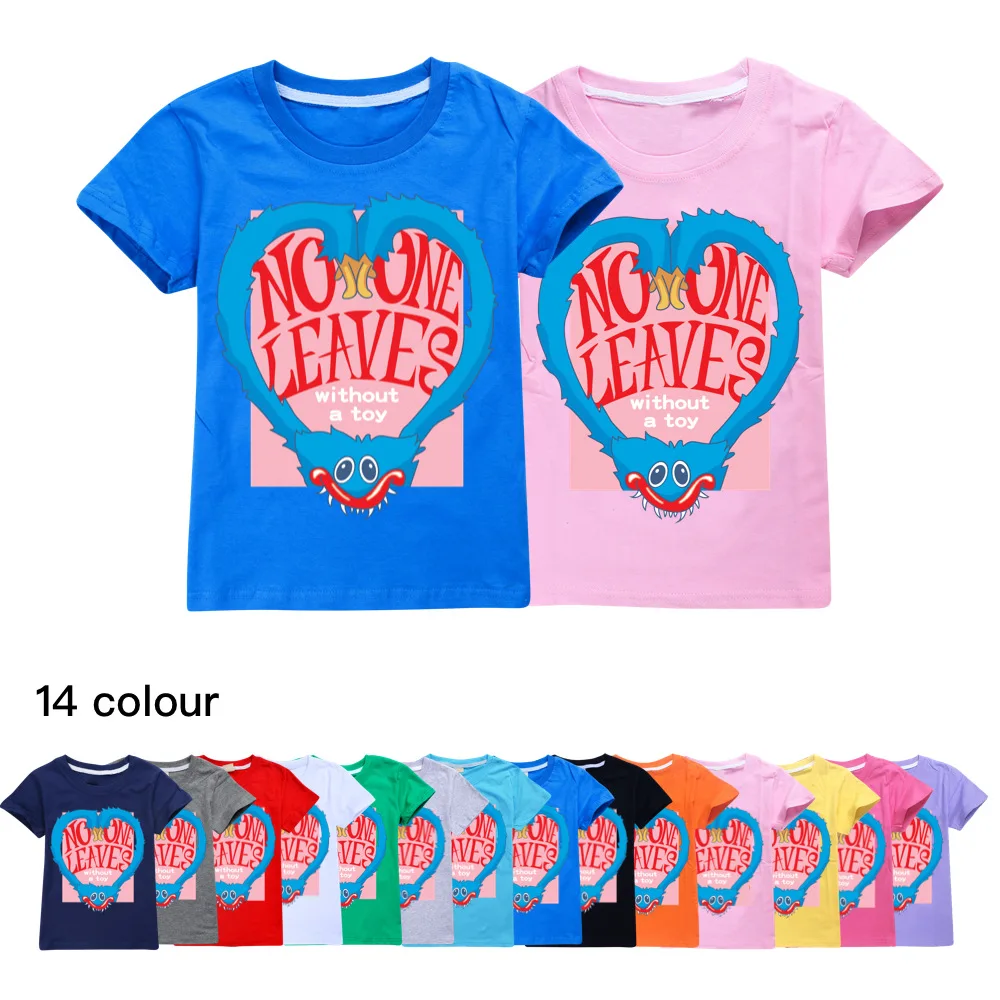 

Horror Game Poppy Playtime 3D T Shirt childen Boys Girls Kids Summer O-neck Short Sleeve Funny Tshirt Graphic Tees Streetwear
