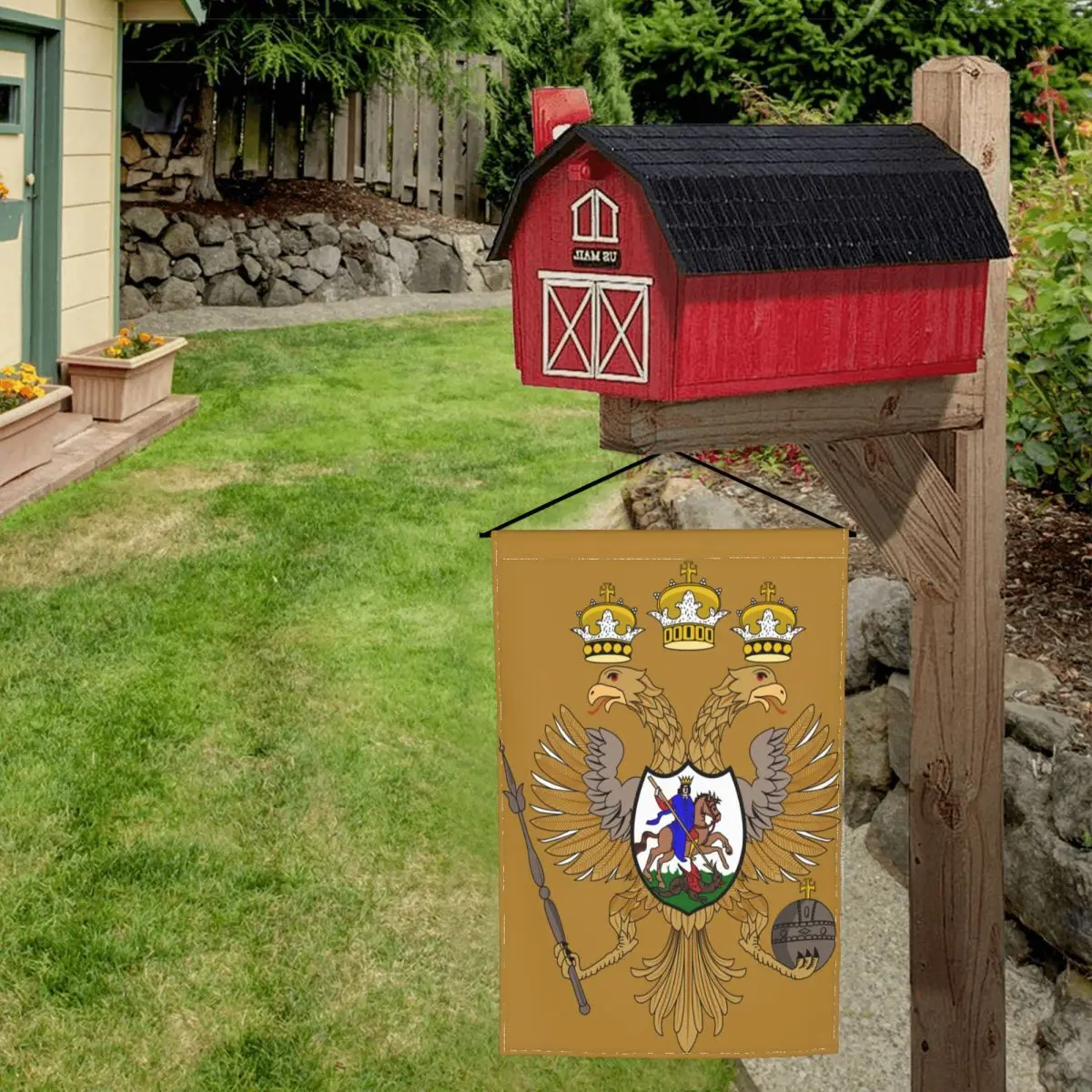 Российские украшения для двора государственного сариста флаги сада праздничные