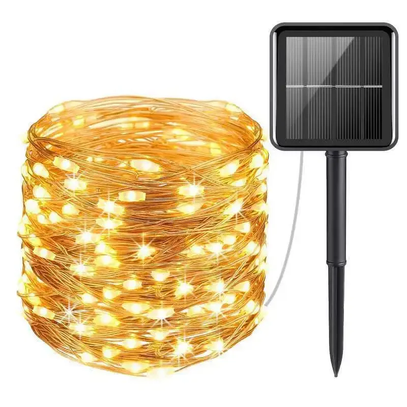 mer na energię słoneczną zewnętrzna wodoodporna 50/100/200/300/400 LED lampa słoneczna ciąg świąteczne przyjęcie lampki girlanda ogrodowa