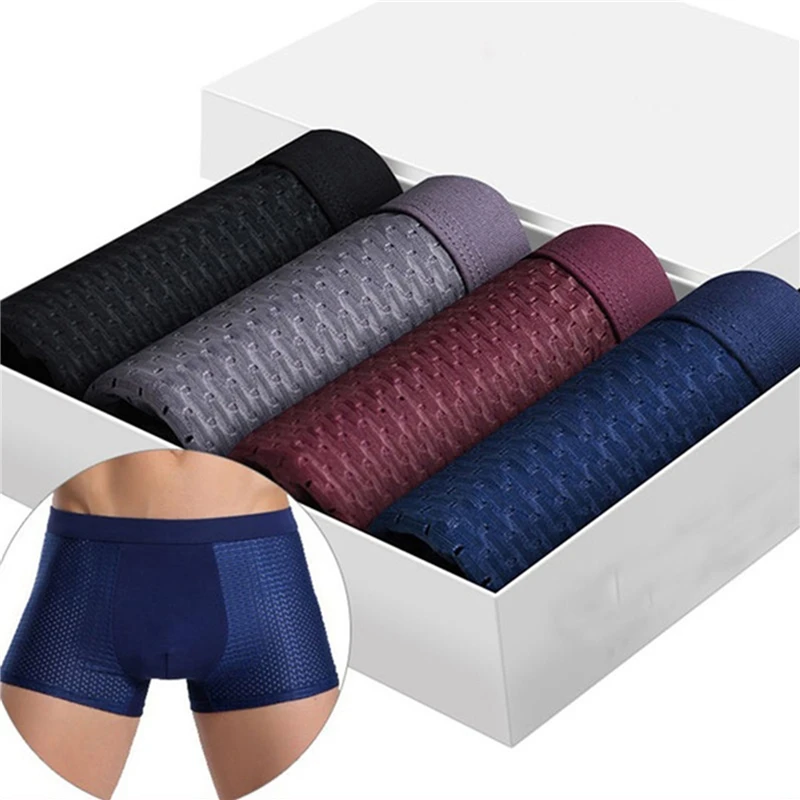 

Men's Breathable Mesh Modal Underwear Gentle Flexible Super-elastic Boxer Soft Summer Men's Underpants Men's Boxer