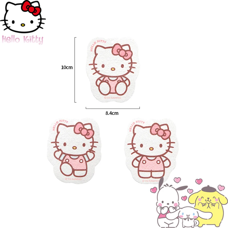 

Sanrio Hello Kittys Ткань для очистки и губка Cinnamoroll My Melody аниме щетка для кастрюли чистящий артефакт губка компрессионная Волшебная потелка