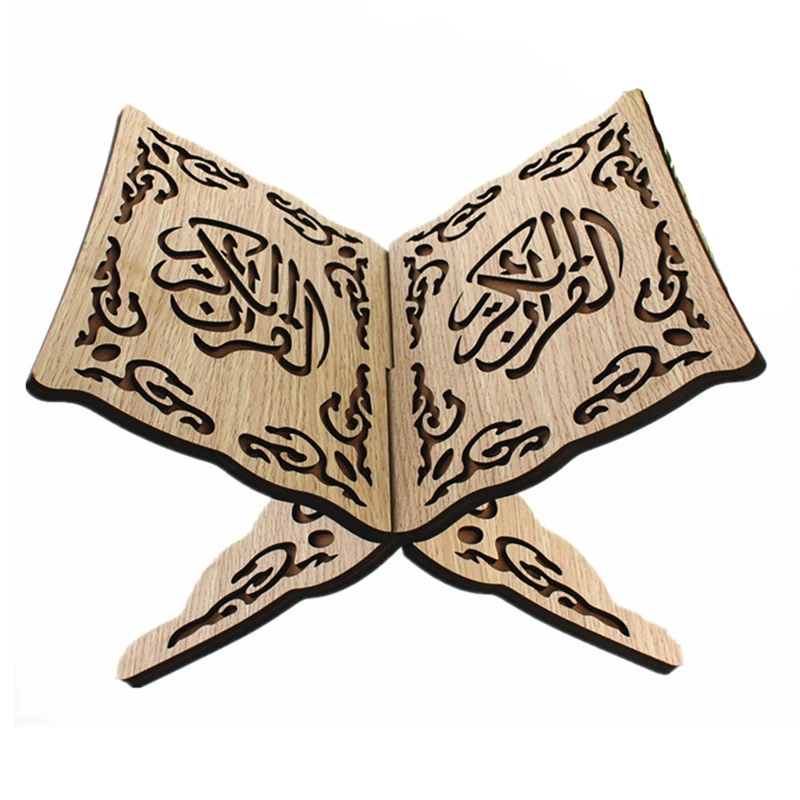 

Мусульманская книжная полка Корана, деревянная полка среднего размера Eid Al-Fitr, книжная полка, мусульманское украшение для дома
