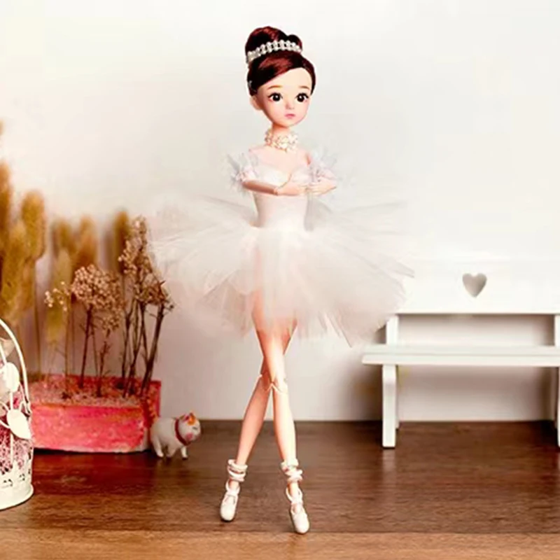 

Ballet Dress For 12 inch Dolls Vintage Cute Doll Clothes 30cm Dresses for Girls Handmade Doll Accessories Toy