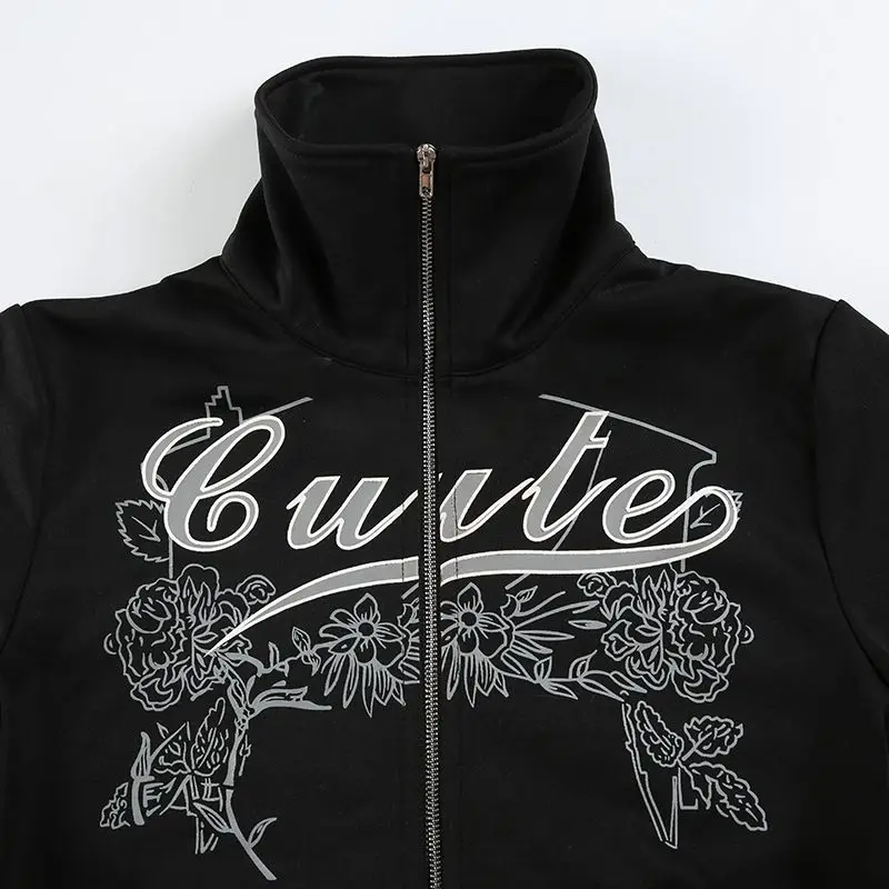 Женская толстовка с капюшоном в готическом стиле хип-хоп сексуальная уличная