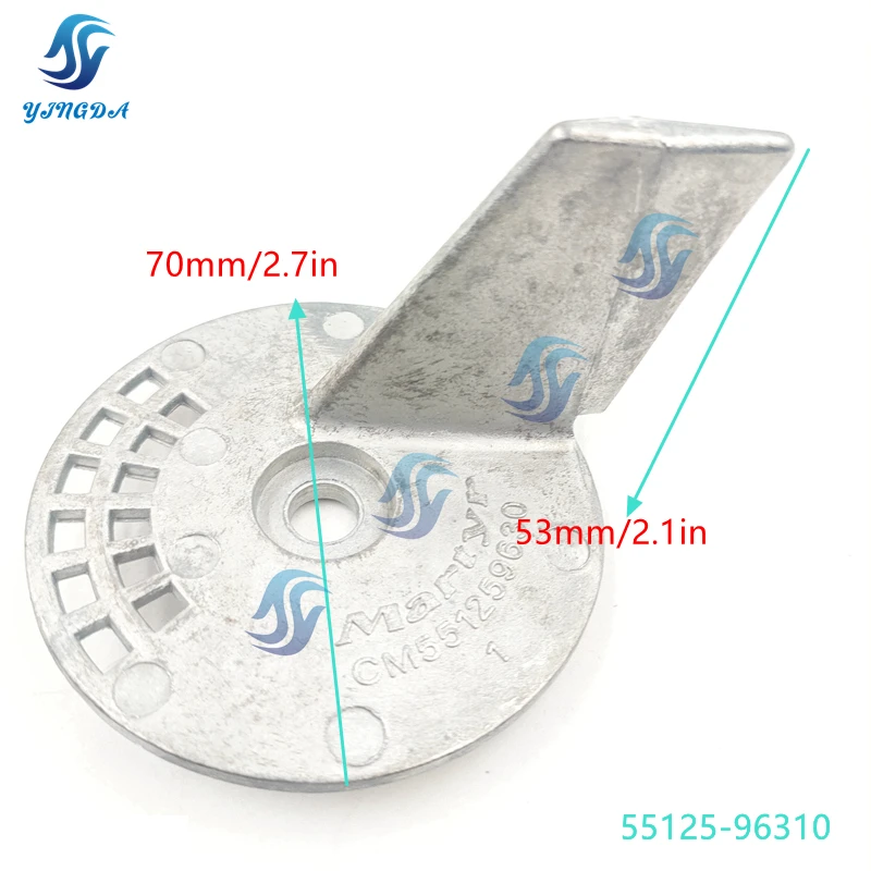 55125-96310 оцинкованная отделка Tab ребристый анод для Suzuki 4-тактный подвесной 20 в 25 А 30