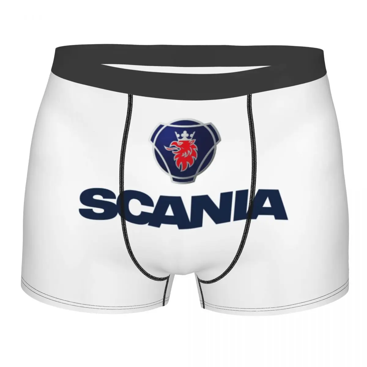 Custom Male Cool Swedish Saabs Scanias Underwear Automobile Trucks Boxer Briefs Breathable Shorts Panties Underpants