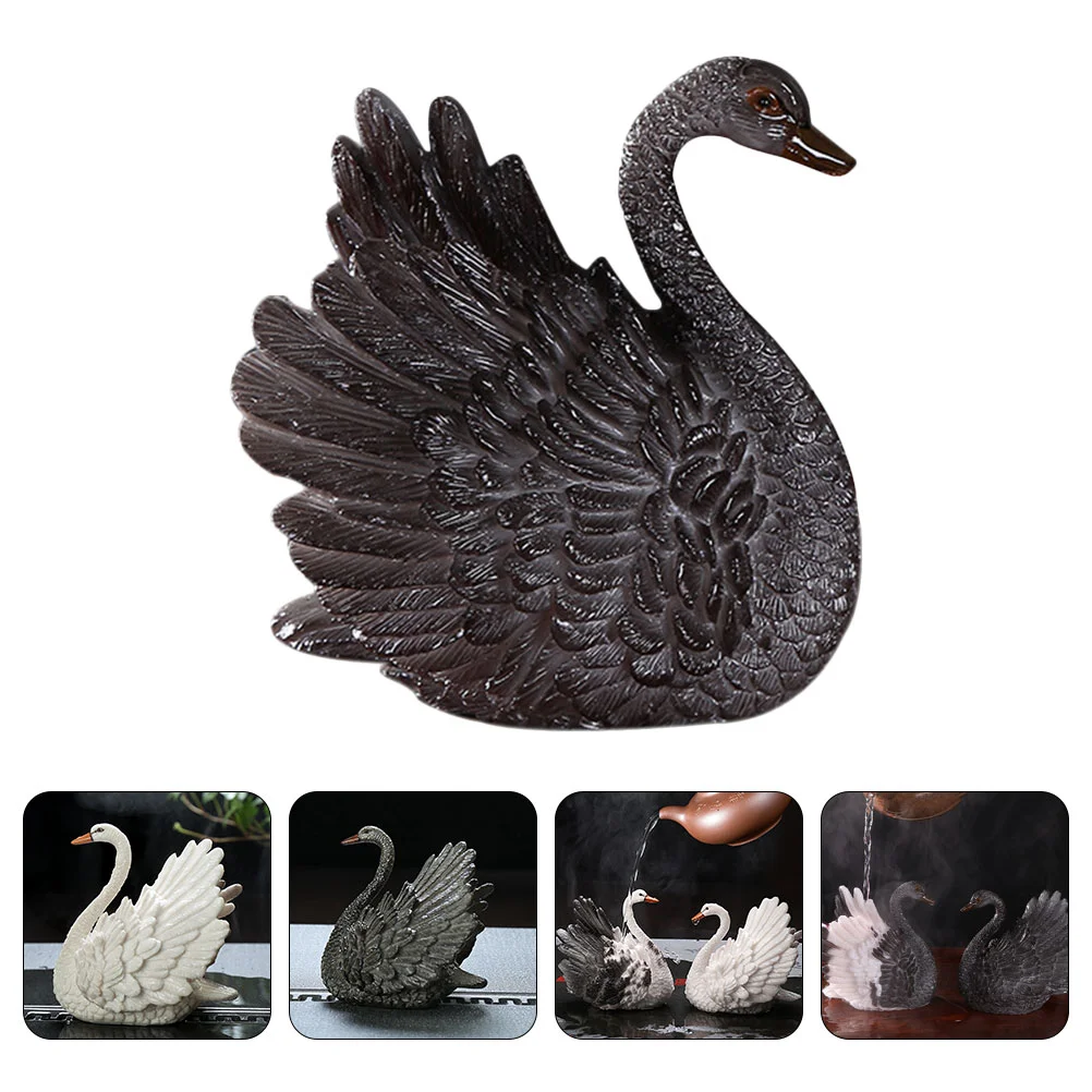 

Искусственная фигурка китайского чая, статуэтка для домашних животных, искусственный маленький лебедь, топпер для капкейка, декоративная д...