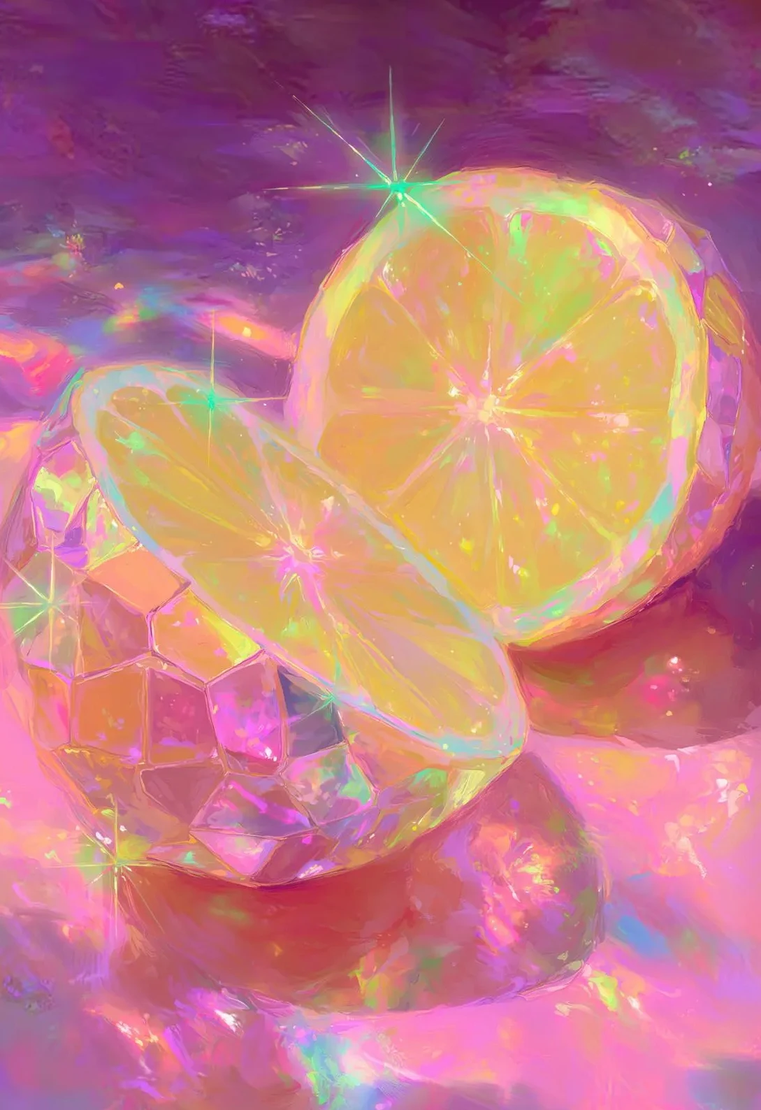 Натюрморт с фруктами, печать на холсте