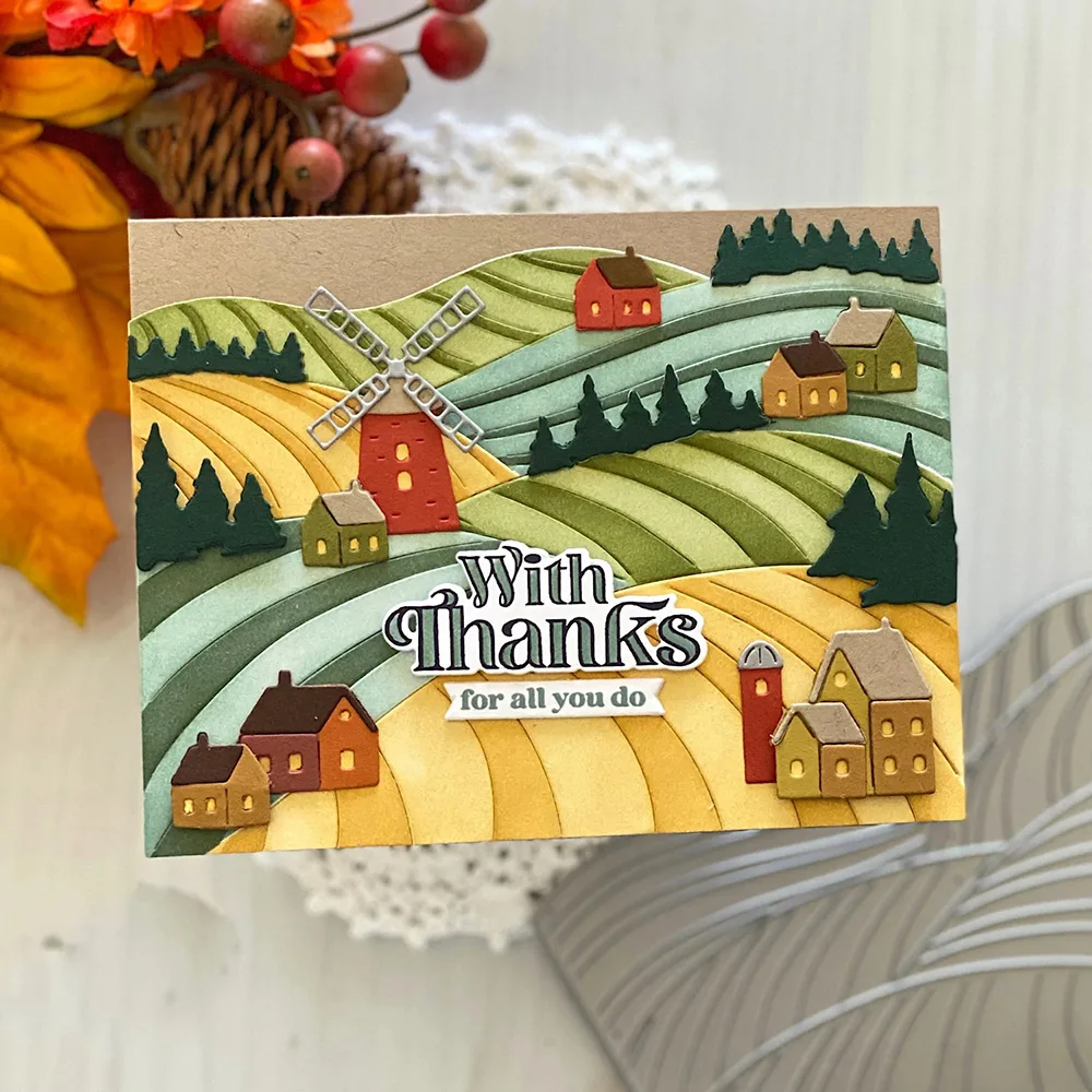 Металлические пресс-формы для скрапбукинга Farm Frame