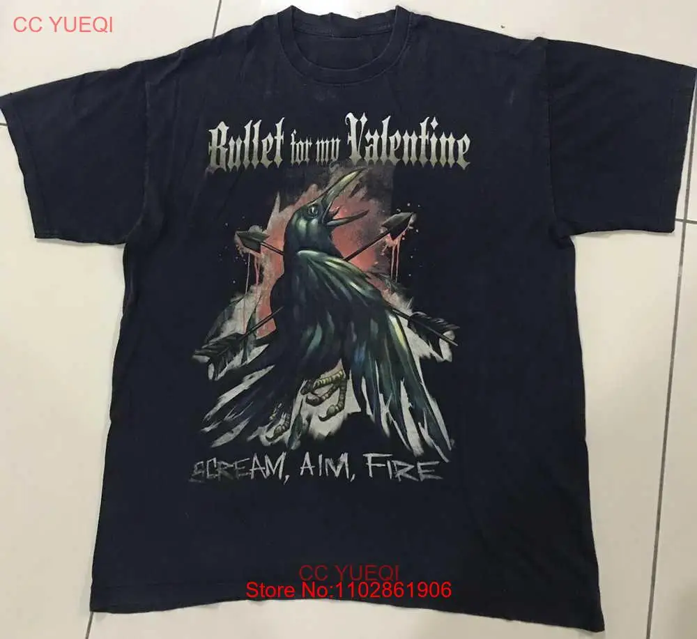 Хлопковая черная футболка Bullet for My Valentine Music для влюбленных