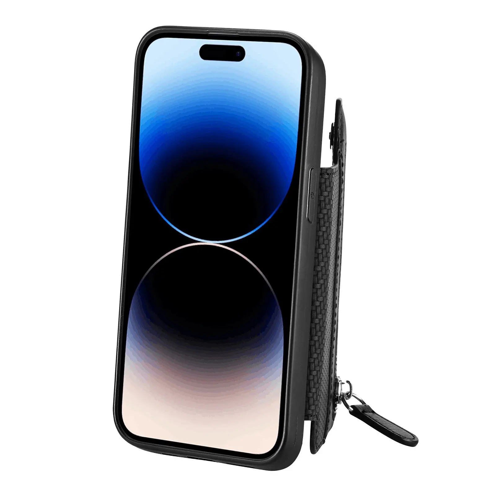 Чехол-кошелек на молнии с 4 отделениями для карт VIVO S18 Pro S18E S17 S17E S16 S16E кожаный чехол