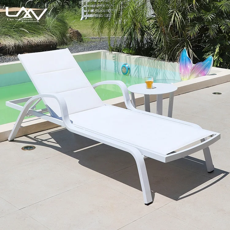 Современный открытый сад пляжное кресло с откидной спинкой роскошный отель