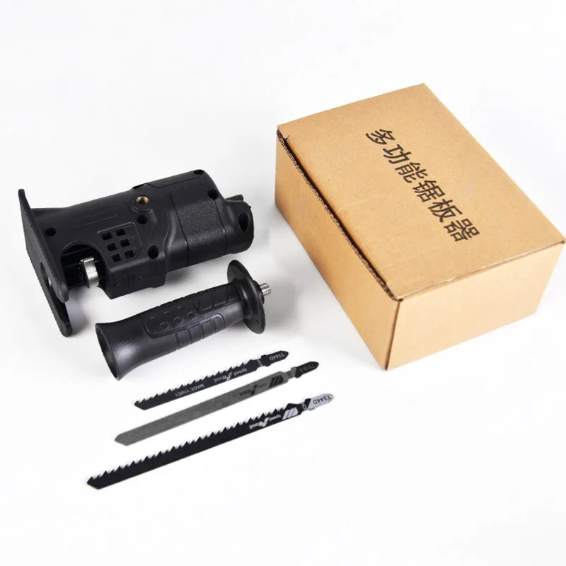 

Portable Reciprocating Saw Adapter ,Electric Drill To Electric Saw for Wood Metal Cutting Tool with Saw Blade