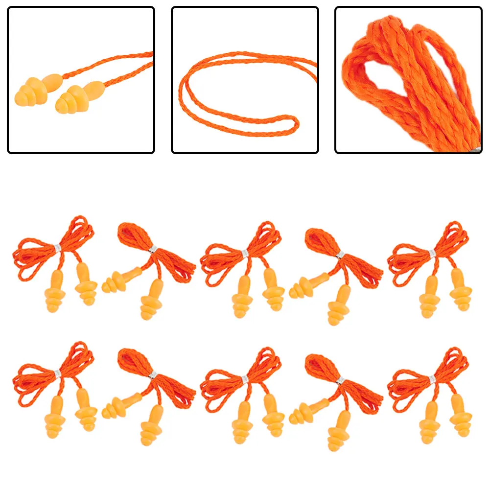 Наборы Ohrabangpsel Беруши 10 пар высококачественных силиконовых затычек для ушей