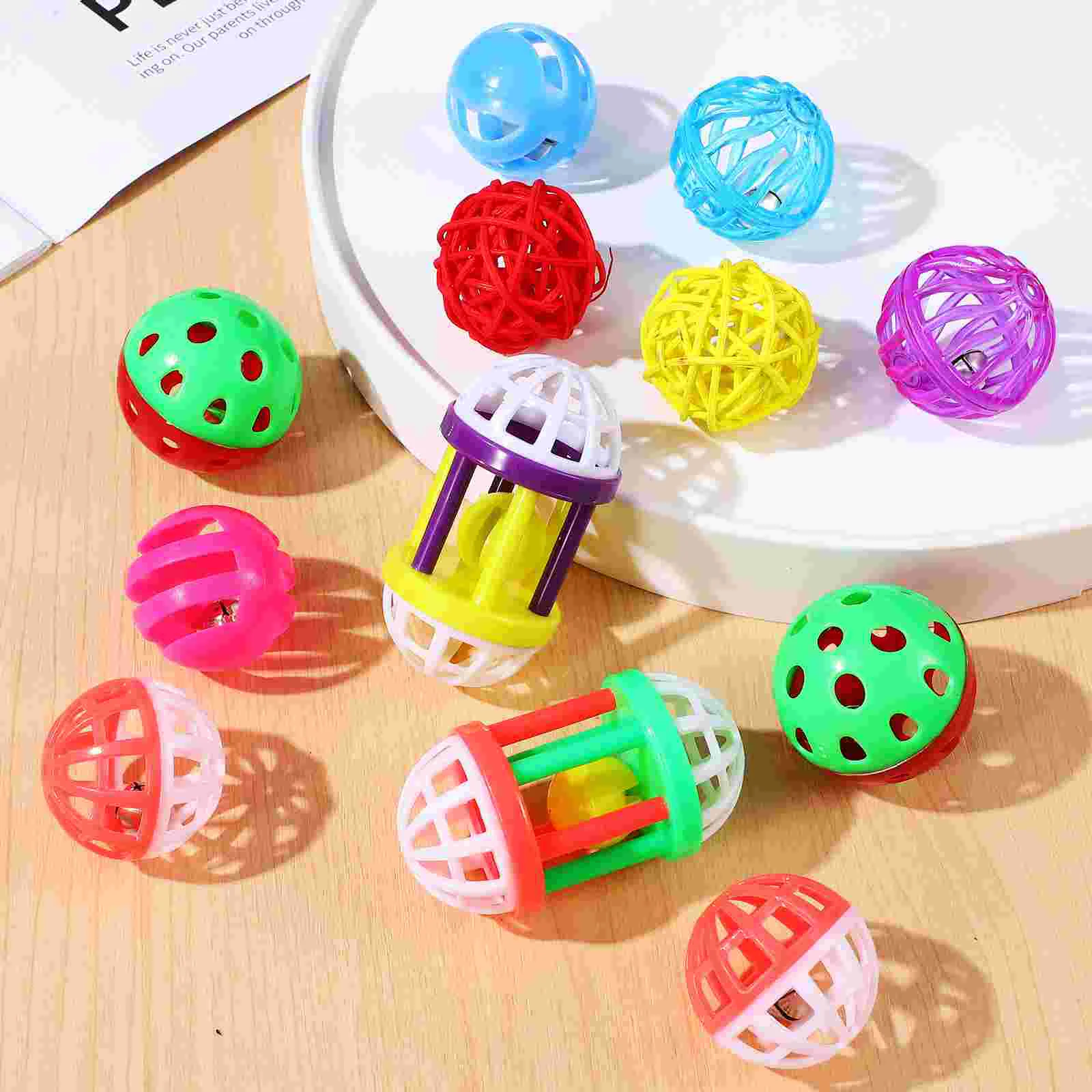 12 шт. игрушка для птиц шарик клюв игрушки здоровья шарики конусы пластиковые пищи