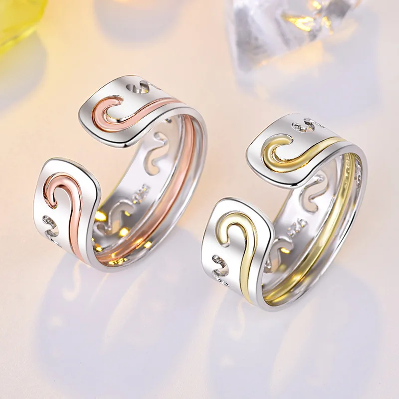 Модное открытое индивидуальное кольцо 2-в-1 съемное мужское и женское Goku