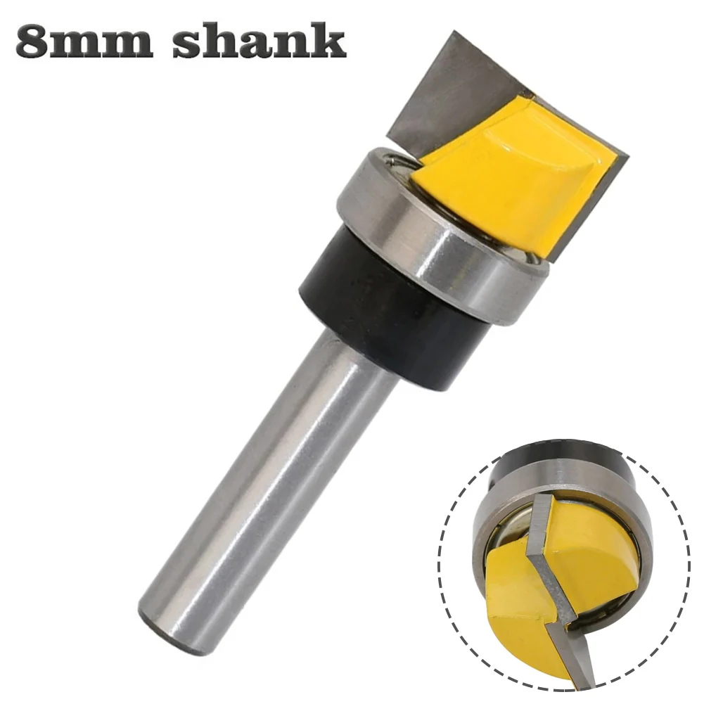 

8mm Flush Trim Hinge Mortise Template Router Bit Straight End Mill Trim Router Bit Trimmer Leaning Flush Trim Woodworking Cutter