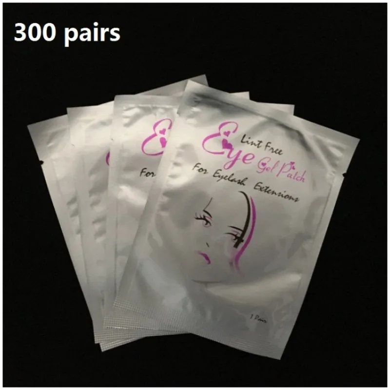 

300PCS Wholesale Hydrogel Gel Eye Patches for Eyelash Extension Eyepads Eyelash patch Lash Extension Mask Eyepad Makeup