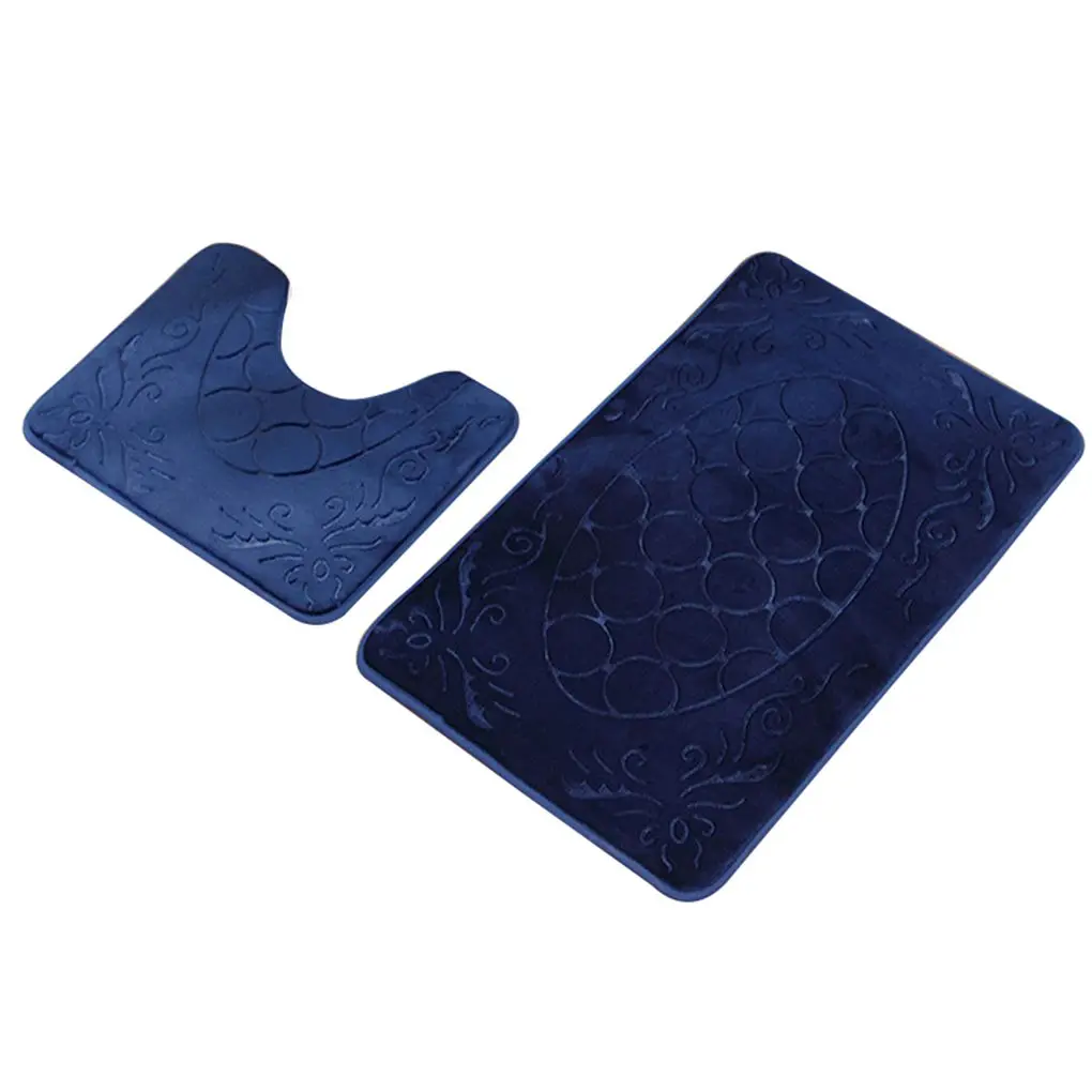 

2 шт., фланелевые впитывающие коврики для ванной