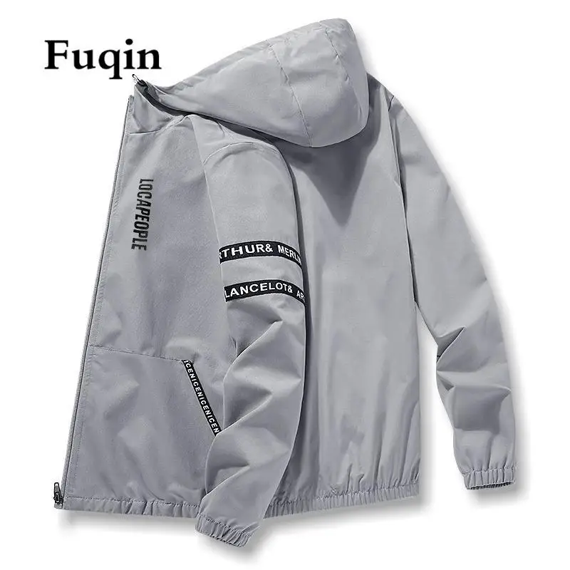 Мужская бейсбольная куртка с капюшоном на молнии |