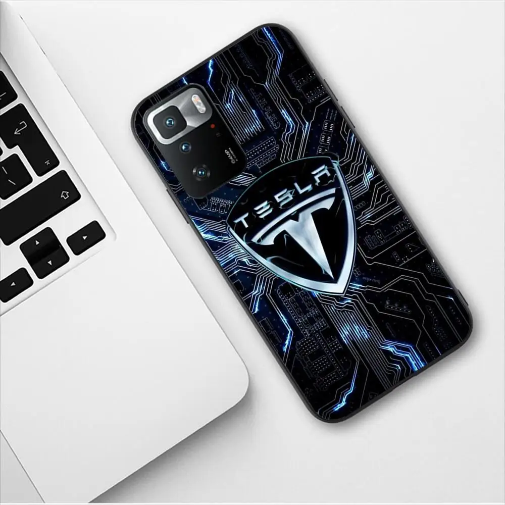 New Energy Car Tesla Luxury Design Phone Case For Redmi 9 9A 7A 10 8A 10A 8 Note 11 10S 7 11S Plus POCO X3 Pro Soft Phone Covers