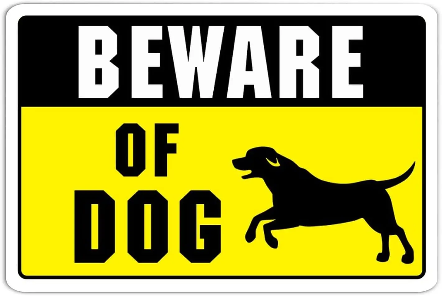 

Beware of Dog Warning Metal Sign Vintage Retro Farmhouse Decorative Aluminum Tin Metal Signs for Living Room Bedroom