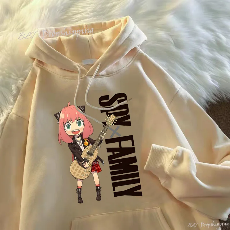 

2022 Japan Anime Spy X Family Hoodie Men Casual Loose Streetwear Unisex Kpop Sweatshirt Long Sleeve Pullover Oversize Tee Top