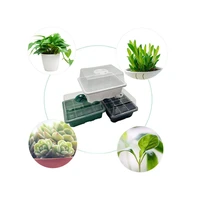 plant seeding box succulent breathable adjustable 12 hole plastic seedling pot three piece family seedling hole tray