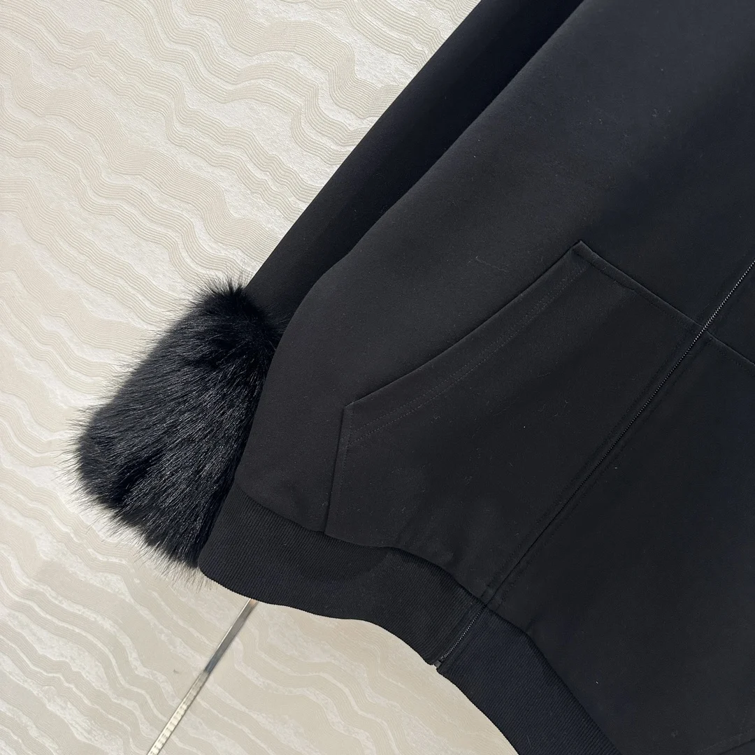 Новинка 2024 осенне-зимняя женская куртка с манжетами и плюшевым дизайном на