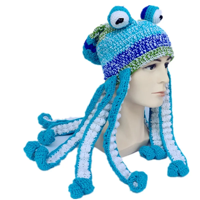 VOGUEON новинка ручная работа забавная шапка с изображением животных щупальца