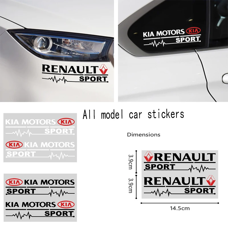 

Car Rear View Mirror Side Window Door Fuel Tank Front Bumper Stickers For BMW Renault Suzuki Volvo Subaru Peugeot car styling