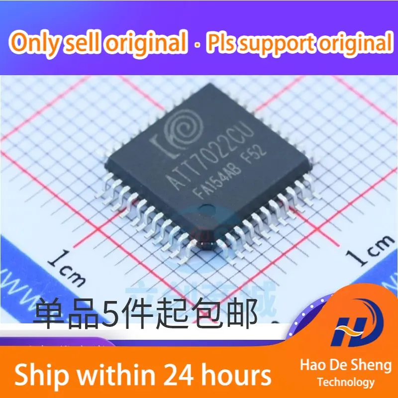 

10 шт./партия ATT7022CU QFP44 новая Оригинальная фотография