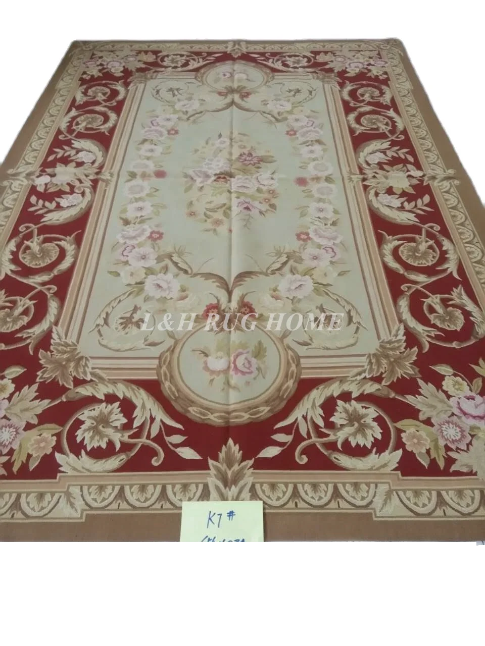 

Free shipping 2x3m French Aubusson carpets for home decoration, French abusson hand weave woolen rug